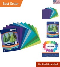 Durable 9x12 Cool Color Construction Paper - 50 Pack for Crafts Projects