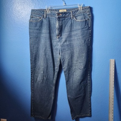 LL Bean Mens Jeans 38x28 Blue Jeans Great Condition 