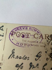 Scottish 1905 Postcard Oval Postmark Ben Nevis Summit Hotel and Observatory Rare