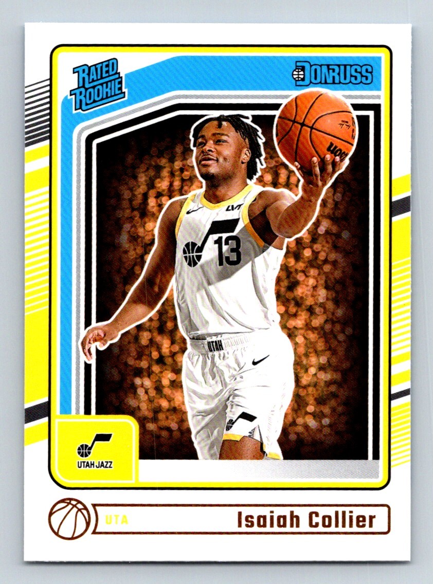 #237 Isaiah Collier 2024-25 Donruss Rated Rookie Base _ RC Jazz