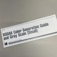 Kodak Color Separation Guide and Gray Scale Q-13, Small