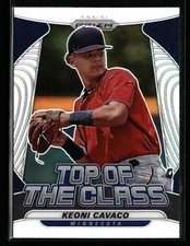 Keoni Cavaco 2020 Panini Prizm #TOC-13 Top of The Class Silver Prizm Twins