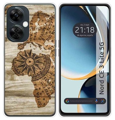 Funda Silikon Für Oneplus Nord CE 3 Lite 5G Design Holz 07 Zeichnungen