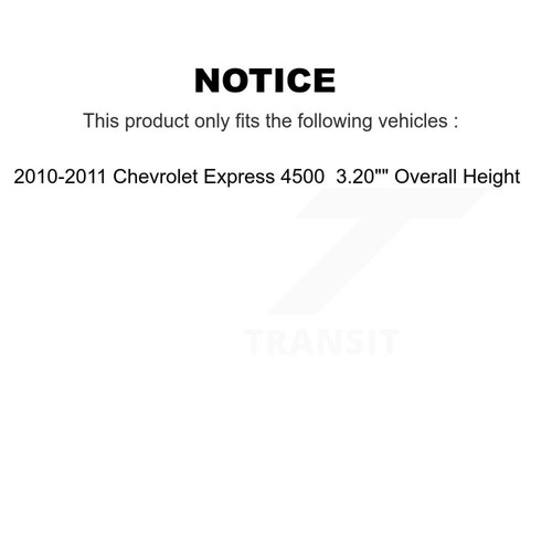 Genius KG-101770 Brake Disc Front & Rear for Chevy Chevrolet Express 4500 10-11 - Picture 2 of 2