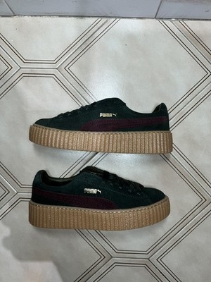 PUMA Suede X Rihanna FENTY Creeper Green Bordeaux (2016 Released) 361005 07  9W