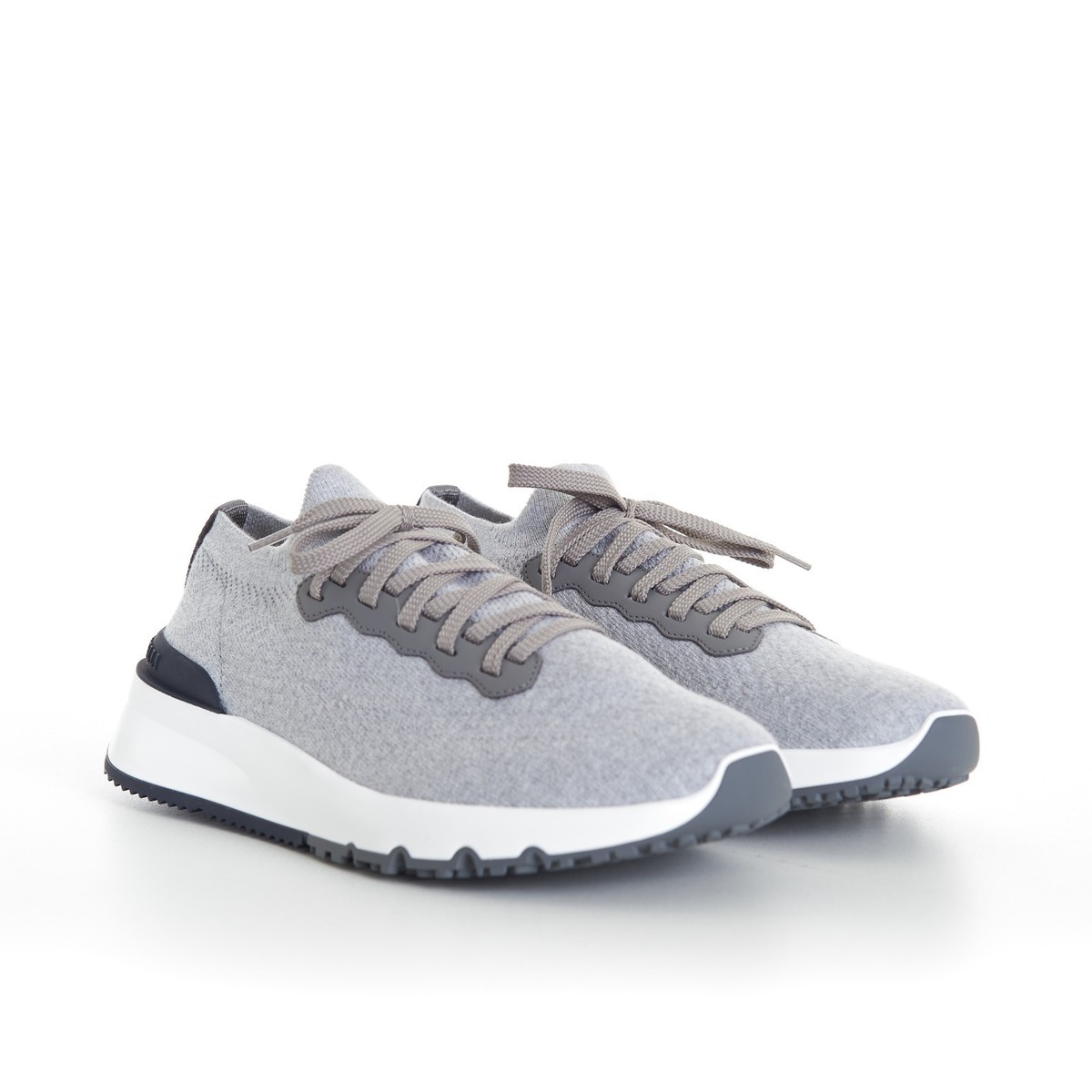BRUNELLO CUCINELLI 1150$ Low Top Runners Sneakers - Cotton Knit