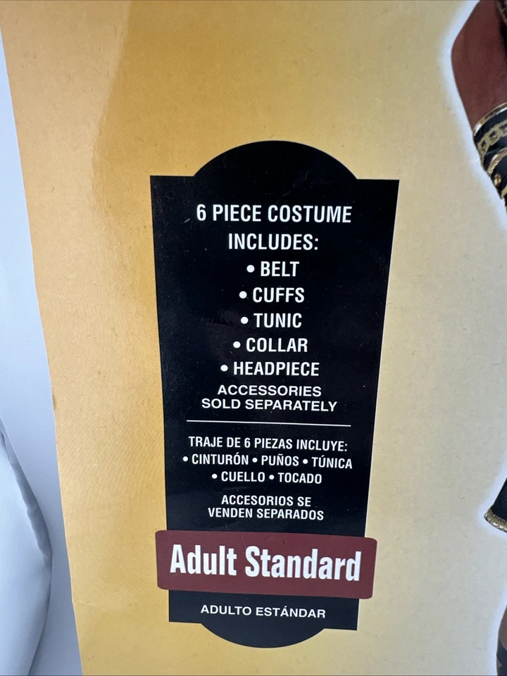 Disfraz de Halloween Rey de Egipto Adulto Faraón Egipcio Rey Tut Adulto Estándar Foto 3 de 4