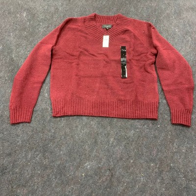 BANANA REPUBLIC FACTORY Cozy V-Neck Sweater Women's Size S Red