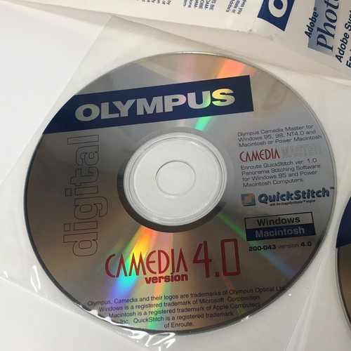 Vintage Olympus Camedia Adobe Photodeluxe Digital Camera Software 2Disc Rev 4.0 - Picture 3 of 6