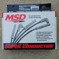 Msd 31193 Black 8.5mm Super Conductor Spark Plug Wire Set
