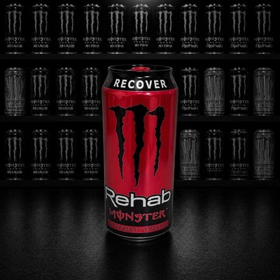 Monster Energy Rehab Strawberry Lemonade 458ml Can SEALed Rare 2022 Collector