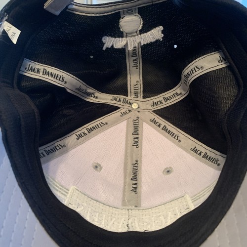 Jack Daniels Whiskey Strapback Adjustable Hat Raised Embroidered Black Party - Picture 7 of 11