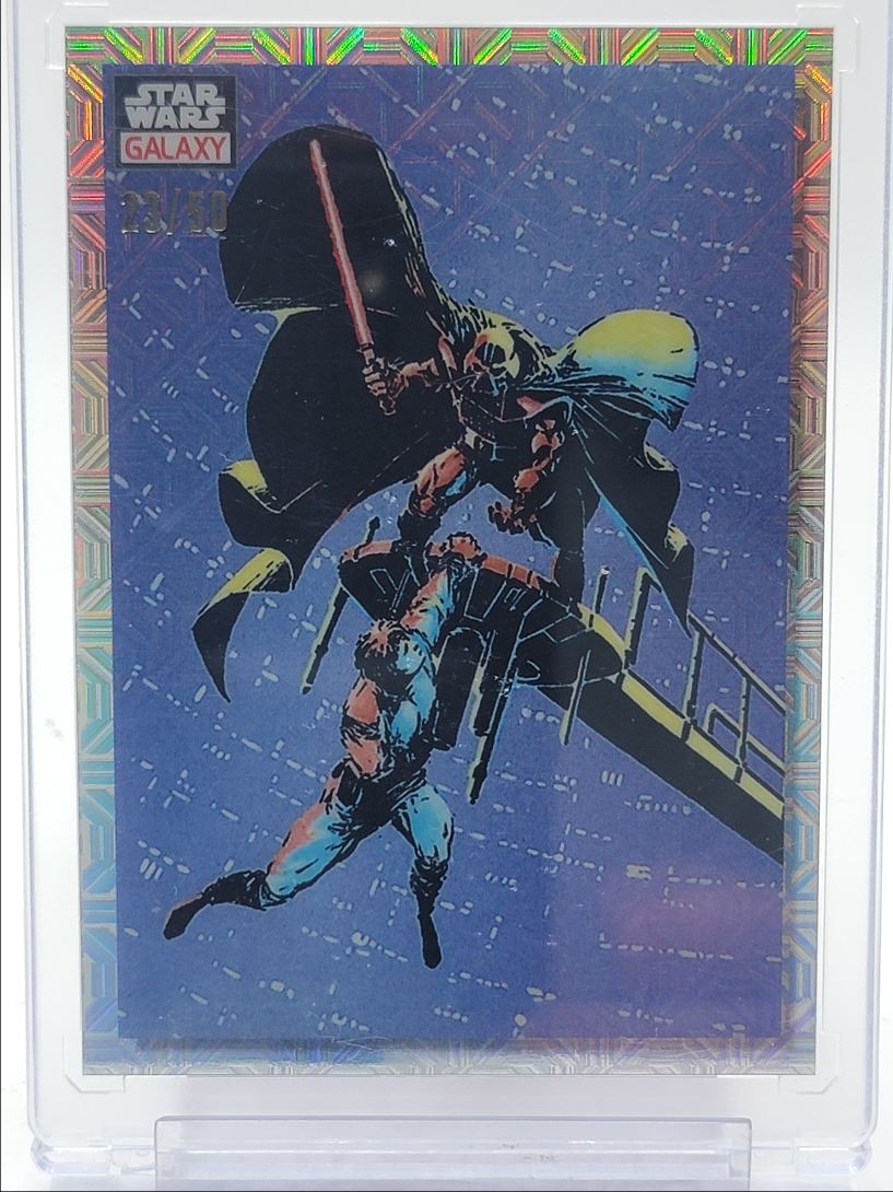 LUKE IN PERIL! 2023 TOPPS CHROME STAR WARS GALAXY MOJO REFRACTOR /50 Q3878