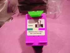 1 - Ink Cartridge for HP INK JET  67XL TRI-COLOR