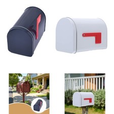 Tinplate Mailbox, Mailbox Toy Decor Antique Style for Outside Decorative Mail