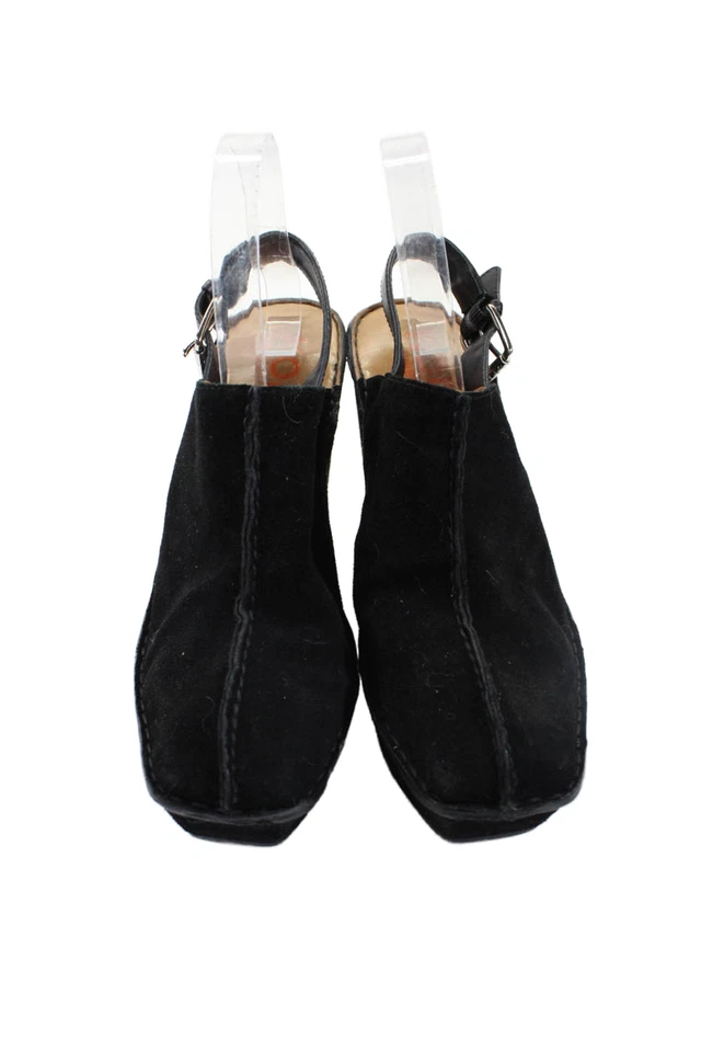 KORS Michael Kors Mujer Gamuza Correa al Tobillo Bloque Tacones Negros Talla 8 Foto 2 de 4