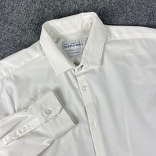 Mizzen Main Leeward Shirt XX-Large White Trim Fit Wrinkle Resistant Flaw Men's