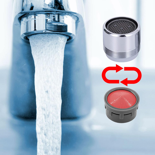 20 Pack Faucet Aerator, Faucet Flow Restrictor with Washers Replacement Parts In - Picture 5 of 12