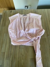 Women’s Zara Baby Pink Wrap Top
