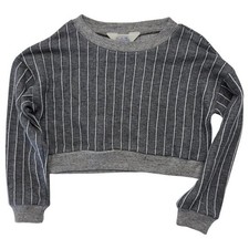 Atelier Barn Girls Short Sweatshirt Grey Cotton Size 4