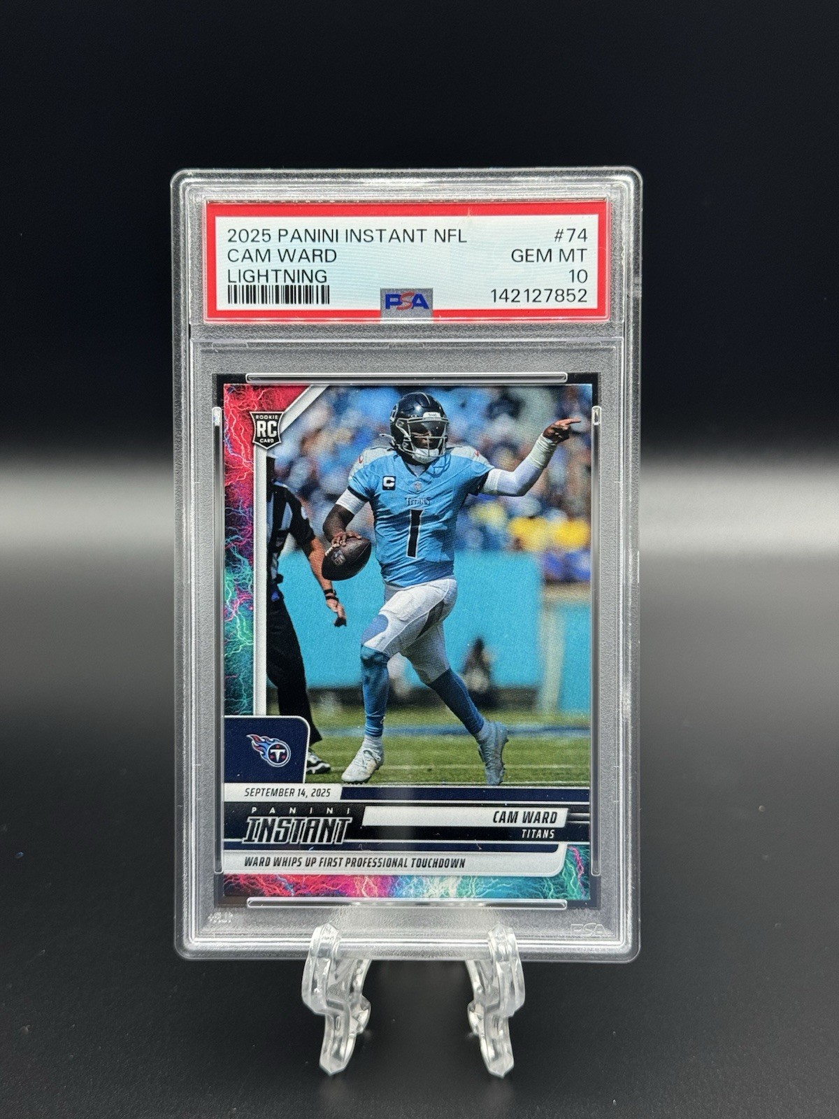 Cam Ward Panini Instant NFL #74 Lightning