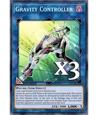 3x Gravity Controller JUSH-EN027 Rare NM 1st Ed YUGIOH