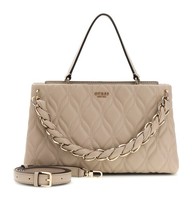 Guess Maxine 2 Comp. Satchel UmhäNgetasche Handtasche Tasche Light Taupe Taupe