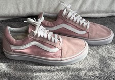 VANS Old Skool Pink Suede Lace Up Shoes Sneakers Women  s 8 Men  s 6.5 Easter