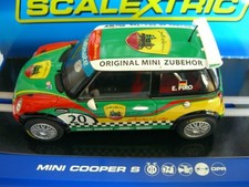 Scalextric 1/32 Cooper S Slot Car Set Unused, Collectible RR8