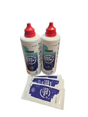 EVER CLEAN PLUS Peroxidsystem für Kontaktlinsenpflege - 2x350ml +90 Tabletten OV