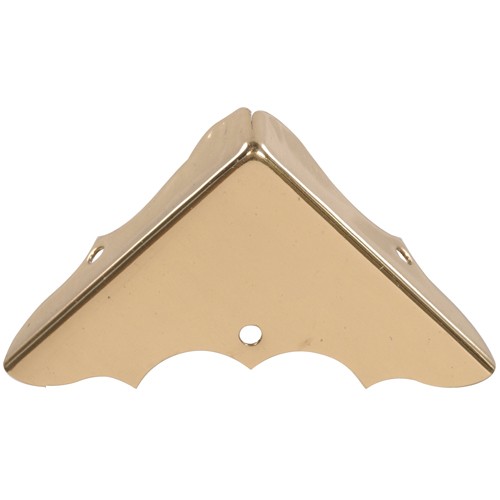Hillman Solid Brass Decorative Corner Brace Bright Brass (7/16") 4 Pack 851152