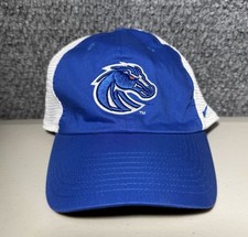 Nike Boise State University Broncos Football Hat Blue & White Trucker Cap OSFM