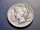 VF 1921 Peace Dollar