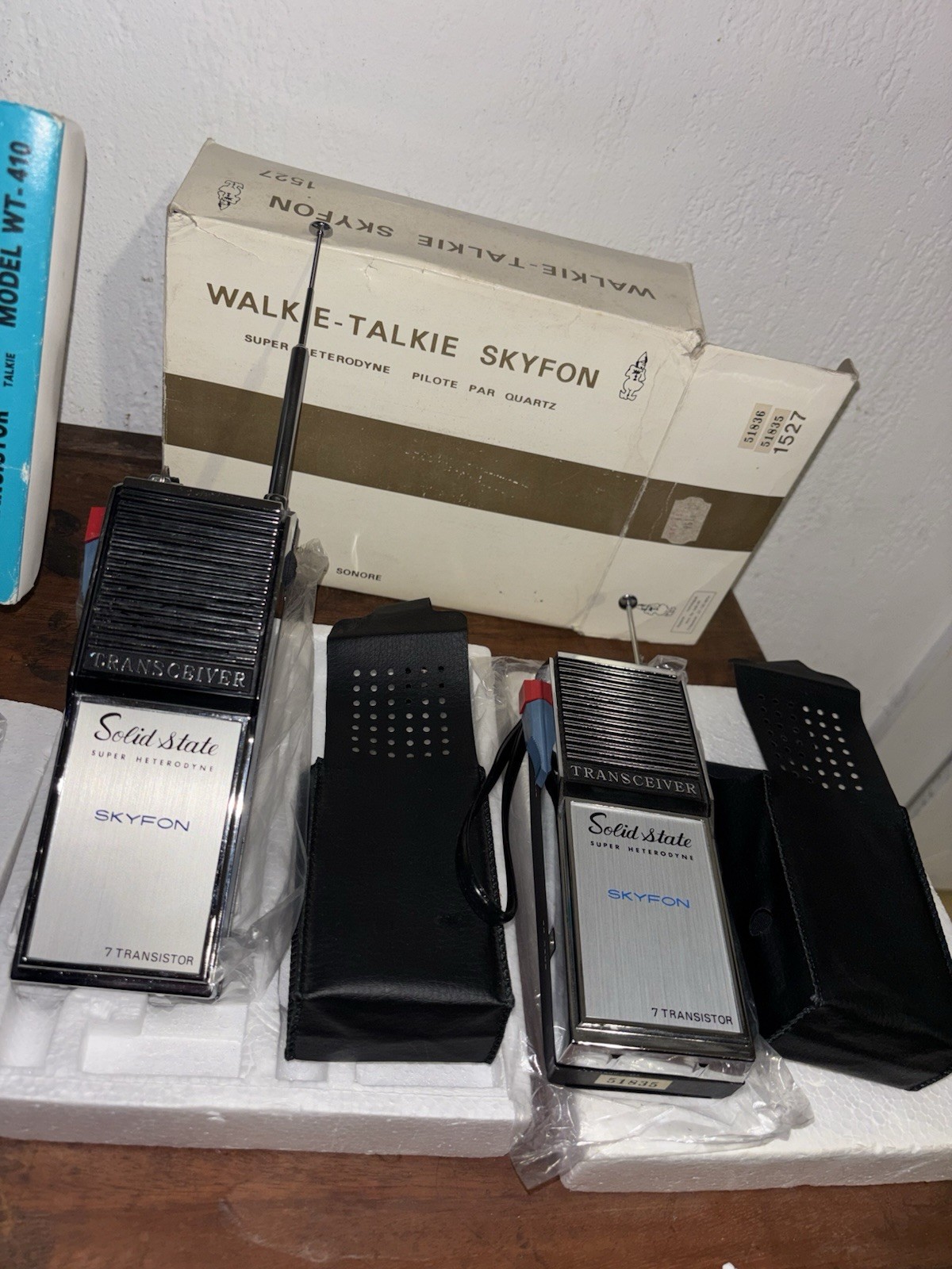 Walkie talkie SKYFON Solid State pour décoration rétro de bureau et vitrine vintage
