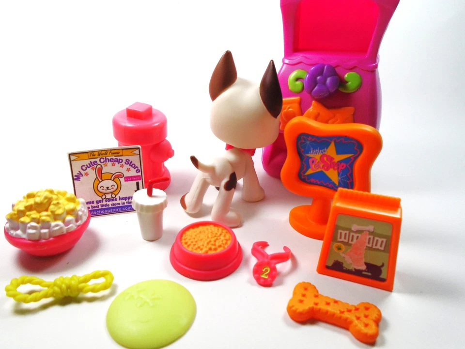 Auténtico Littlest Pet Shop Great Dane #750 con accesorios Foto 4 de 4
