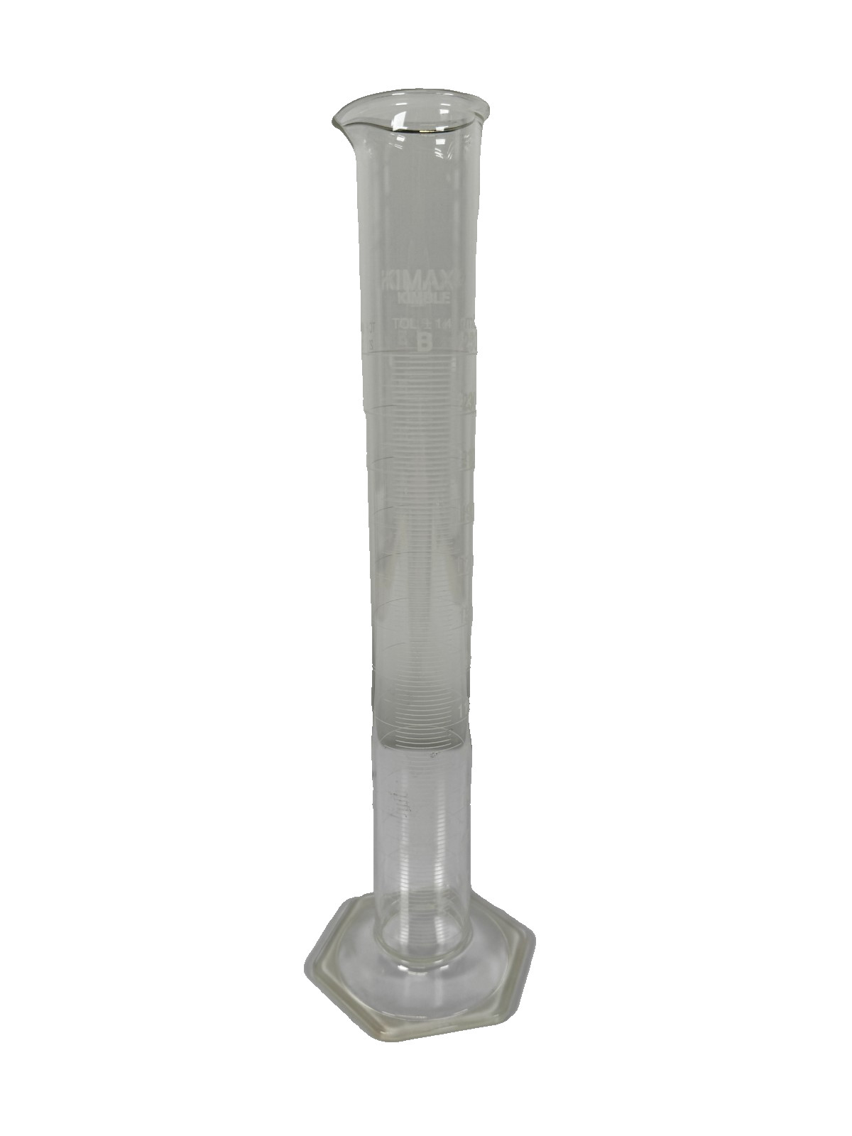 Kimble Chase Class B Borosilicate Glass Graduated Cylinder 250ml PN 20022-250