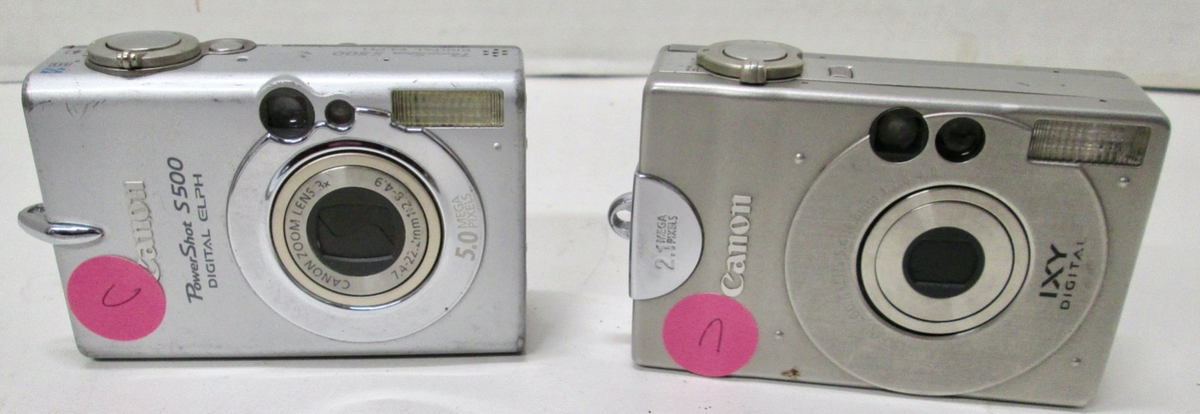 2 - Canon Digital Cameras - PowerShot S500, IXY 2.1MP - Parts