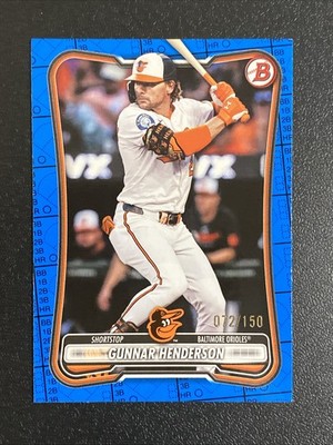 2026 Bowman Baseball GUNNAR HENDERSON Blue Parallel /150 #73 Orioles