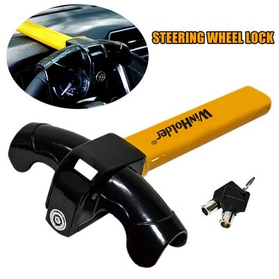 1pc Universal Protection T-Shaped Car Security Anti-Theft Steering Wheel Lock