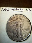 1942 Philadelphia Silver Walking Liberty Half Dollar