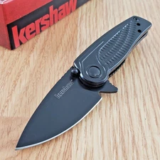 Kershaw Spoke Assisted Folding Knife 2" Stainless Steel Blade Stainless Handle