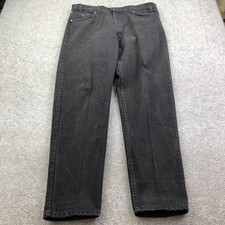 Vintage Levis 550 Jeans Mens 38x32 Black Orange Tab Relaxed Tapered Denim USA