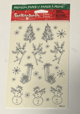American Greetings Stickety-Doo-Da Christmas Scrapbook Stickers - Drawings - NIP