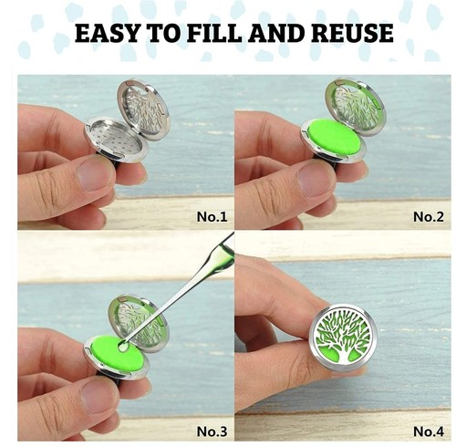 Wild Essentials Tree of Life Essential Oil Car Vent Diffuser, Stainless Steel... - Picture 3 of 7