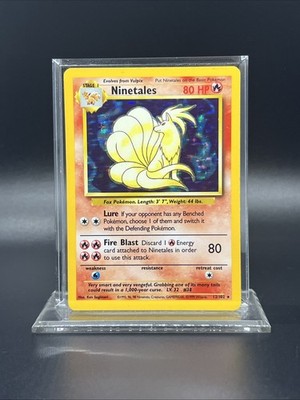 Pokemon Ninetales 012/102 Base Set Holo - MOD PLAY (B)