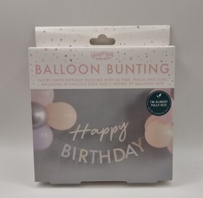 S022 - Ginger Ray - DIY Ballongirlanden-Set Pastellrosa ink. Buchstabengirlande