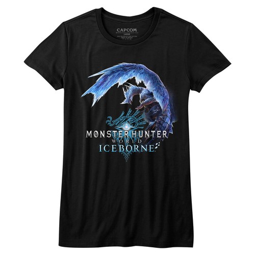 Monster Hunter Video Game Iceborne Ice Dragon Women's Fitted T Shirt - 第 1/3 張圖片