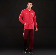 Nike FC Barcelona Squad Football Tracksuit Sz S Tropical Pink Deep Maroon New
