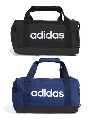 adidas Sports Bag Linear Duffle X-Small Black or Blue Holdall