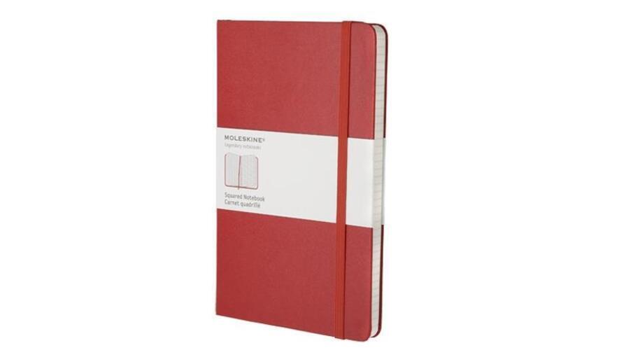 Thumbnail - Moleskine Notizbuch, L/a5, Kariert, Hard Cover, Scharlachrot |